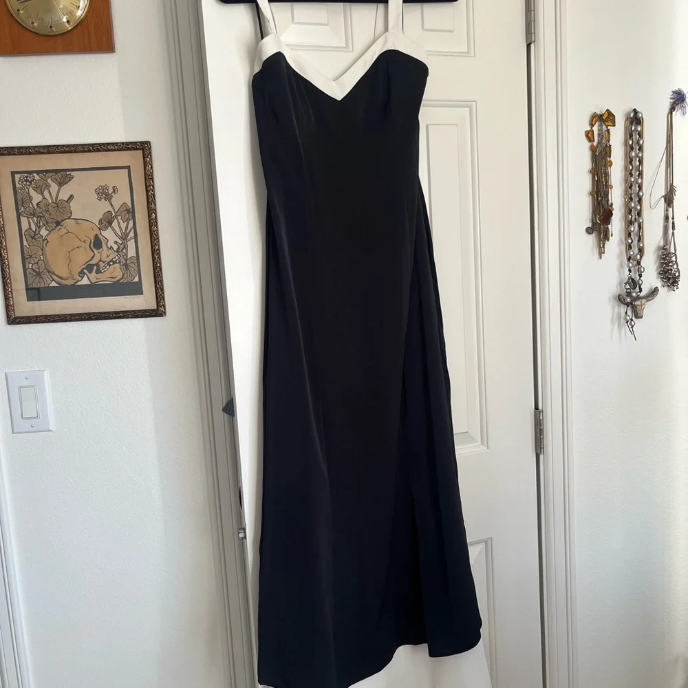 Abercrombie Contrast Tie-Back Maxi Dress